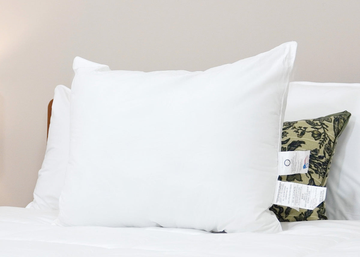 Bed Pillow, Eco Smart Down Alternative Made in USA, Breathable Construction for Sleeping, Reading and Bedroom Comfort, 3 Size Options image 4