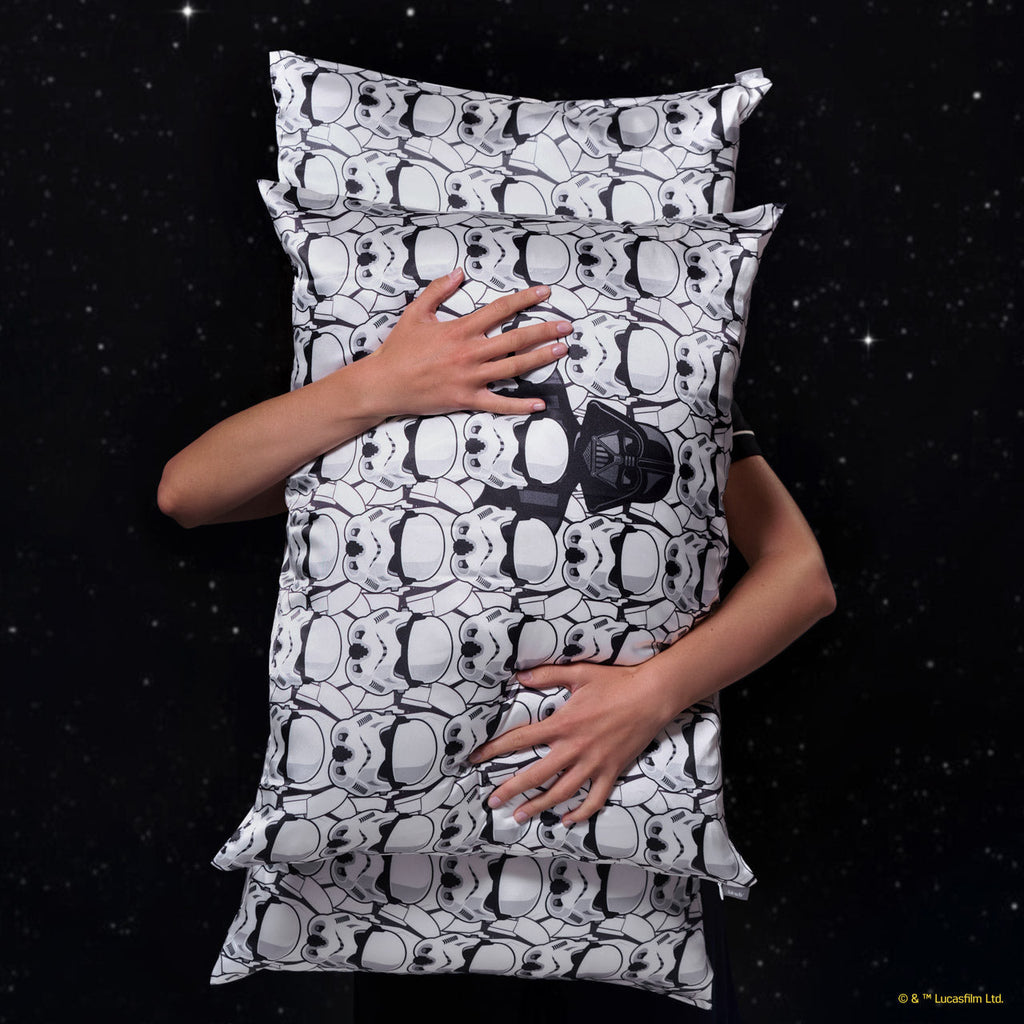 Pillowcase Set, Kitsch Satin in Darth Vader & Stormtroopers 2 for Guest Rooms and Daily Bedroom Comfort image 4