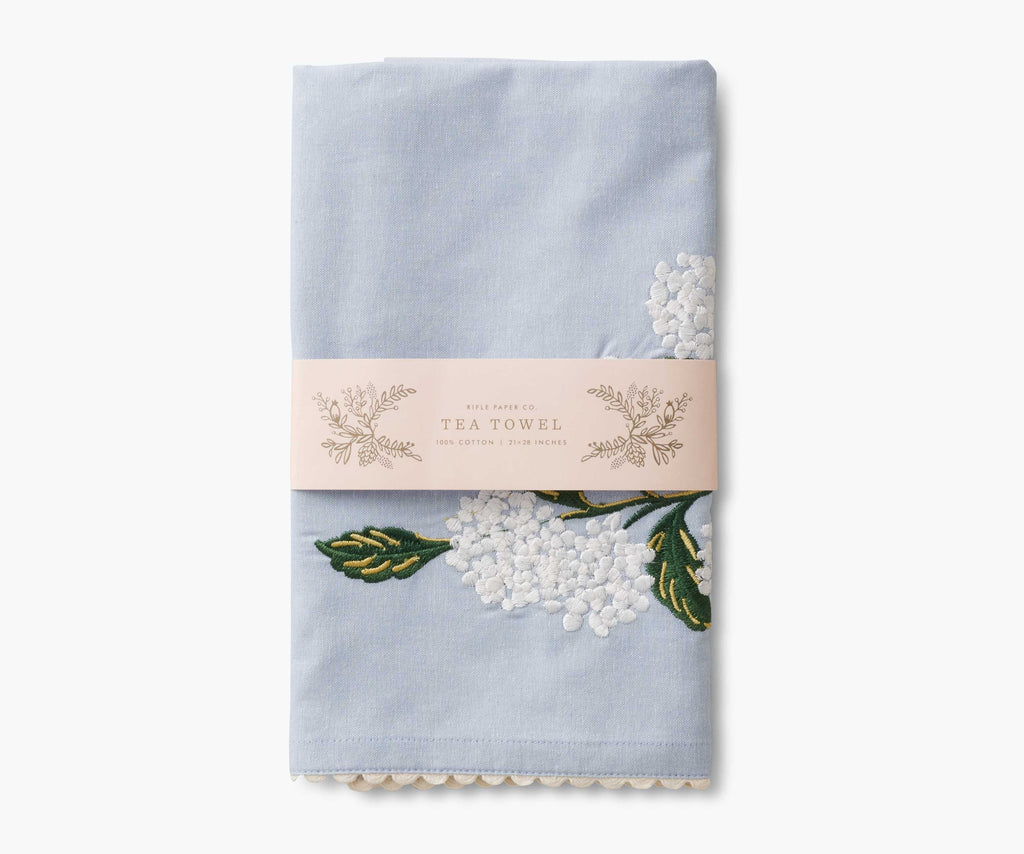 Kitchen Tea Towel, Hydrangea for Dish Drying, Kitchen Cleanup and Farmhouse Kitchen Displays image 4