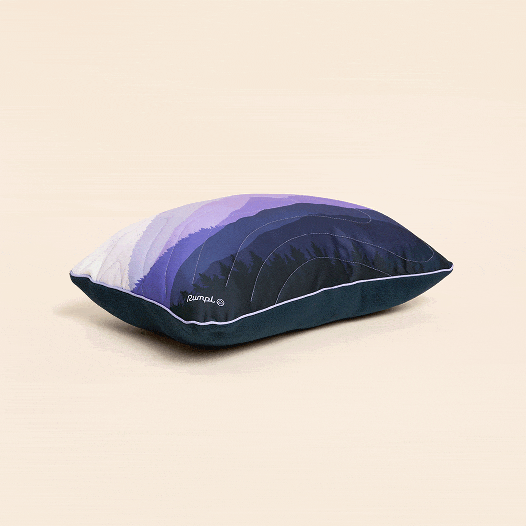 Bed Pillow, Camp Watercolor Glow, Cooling Comfort, Adjustable Design for Everyday Sleep and Guest Room Bedding image 4