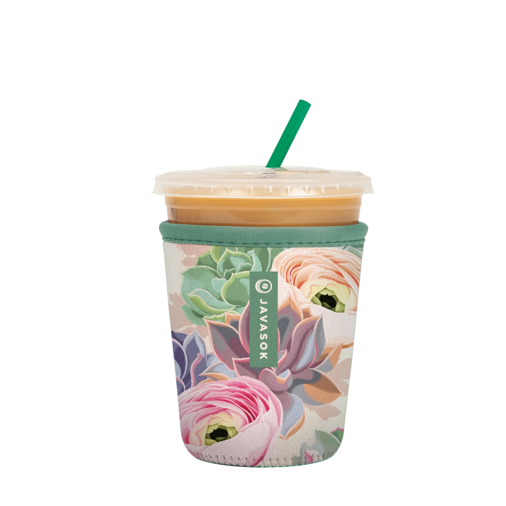 Reusable Cup Sleeve, Pastel Splendor, Lightweight Design, Neoprene Construction for Coffee Cups, Daily Commutes and Dry Hands image 4
