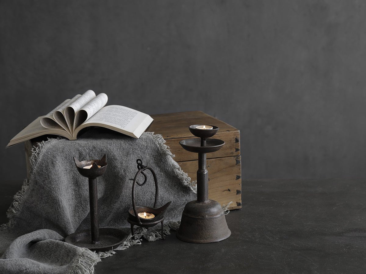 Decorative Candle, Rustic Holder for Entryways, Mantels and Everyday Home Ambience, 5 Style Options image 4