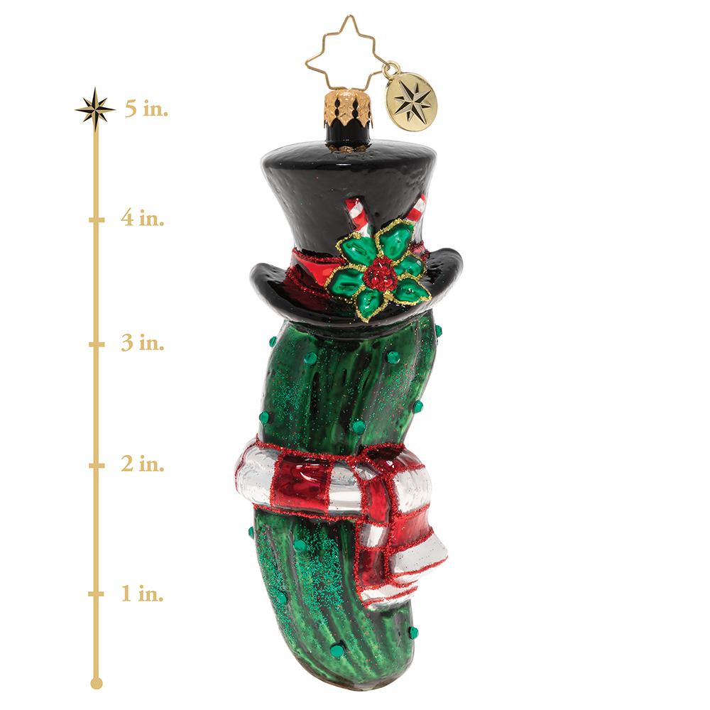 Seasonal Home Decor, Christmas Pickle for Holiday Displays, Shelves and Festive Rooms, Designed for Mantels, Tables and Seasonal Decorating image 4