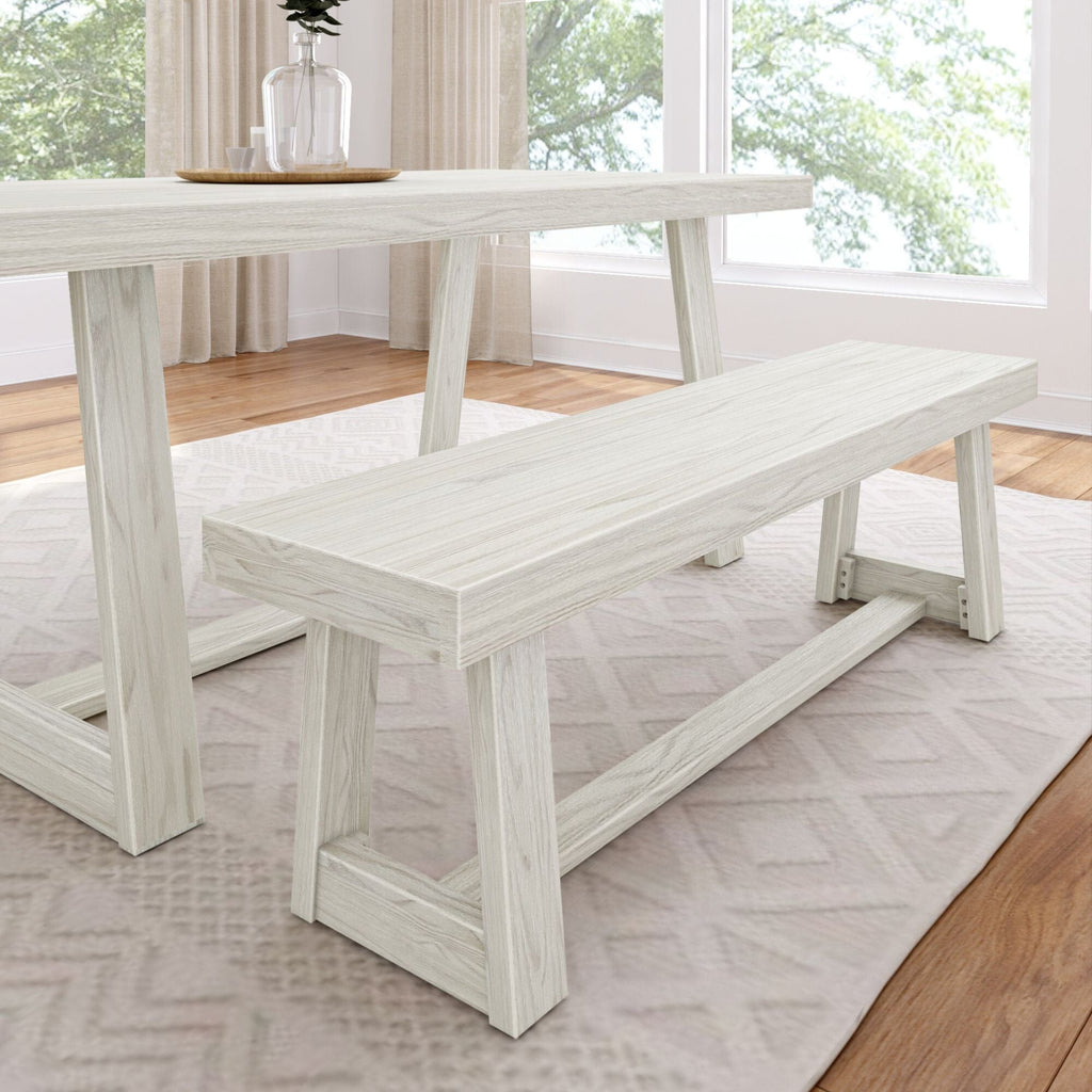 Dining Bench, Classic 60" for Dining Tables, Family Meals and Kitchen Seating, 4 Color Options image 5