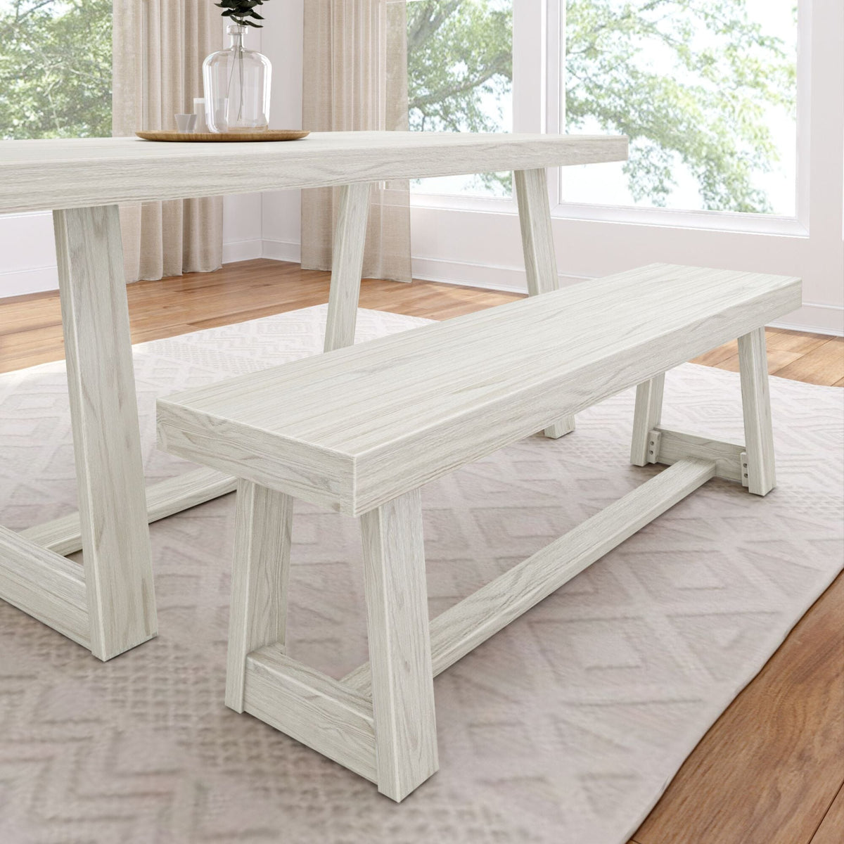 Dining Bench, Classic 60" for Dining Tables, Family Meals and Kitchen Seating, 4 Color Options image 5