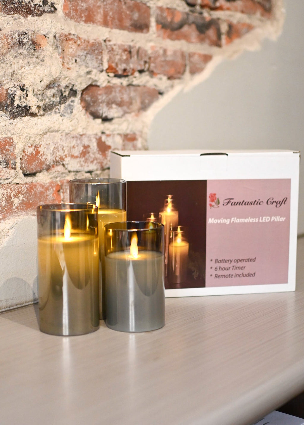 Flameless Candle, Smoke Moving LED Glass Set for Bedrooms, Living Rooms and Everyday Candlelight Ambience image 5