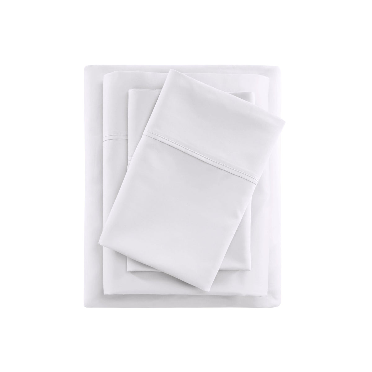 Bed Sheet Set, 600 Thread Count Cooling Cotton Blend 4 Piece, Machine-Washable Care for Everyday Bedroom Comfort and Guest Rooms image 5