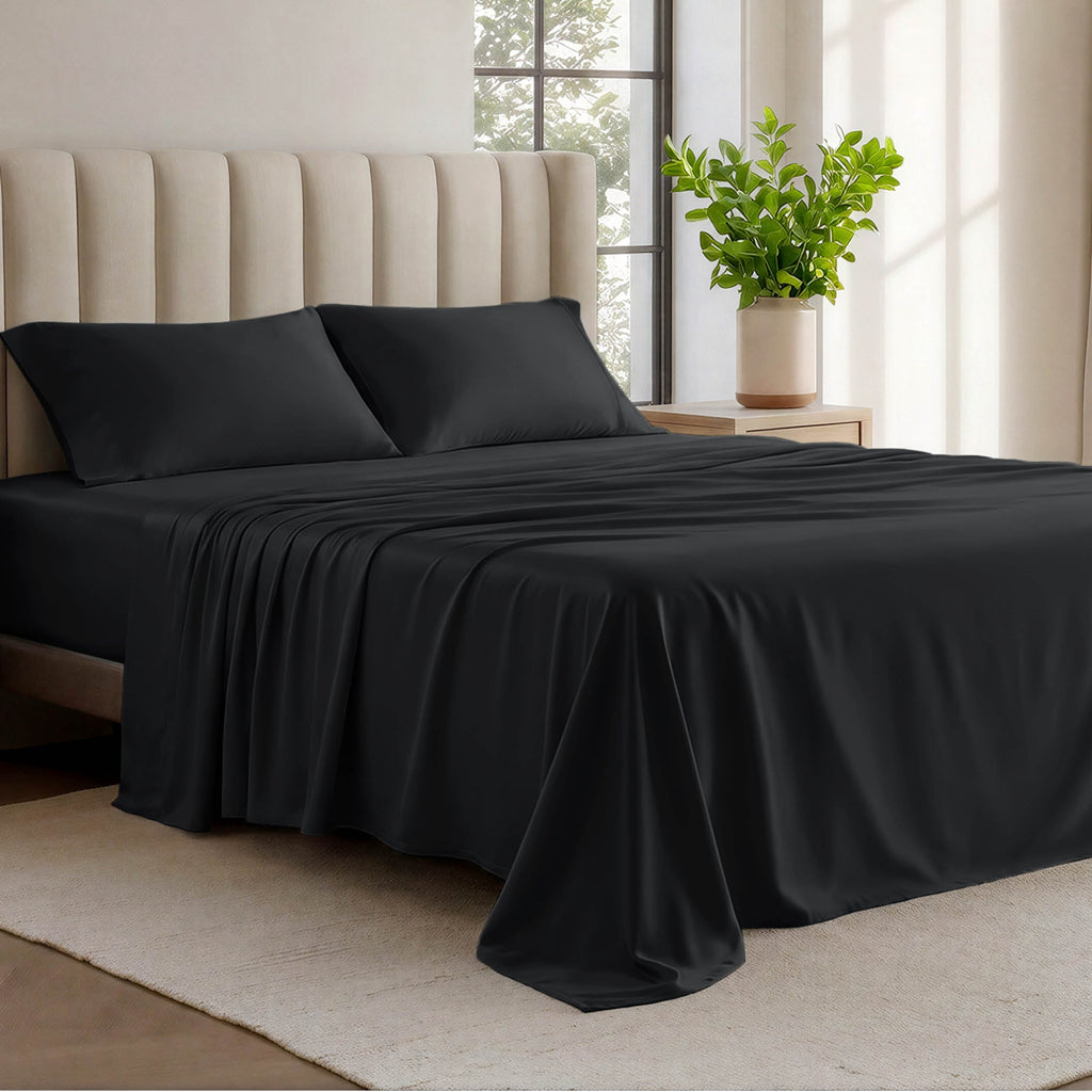 Bed Sheet Set, Organic Cotton Jersey for Master Bedrooms, Guest Beds and Daily Use, 6 Sizes and 9 Colors image 5