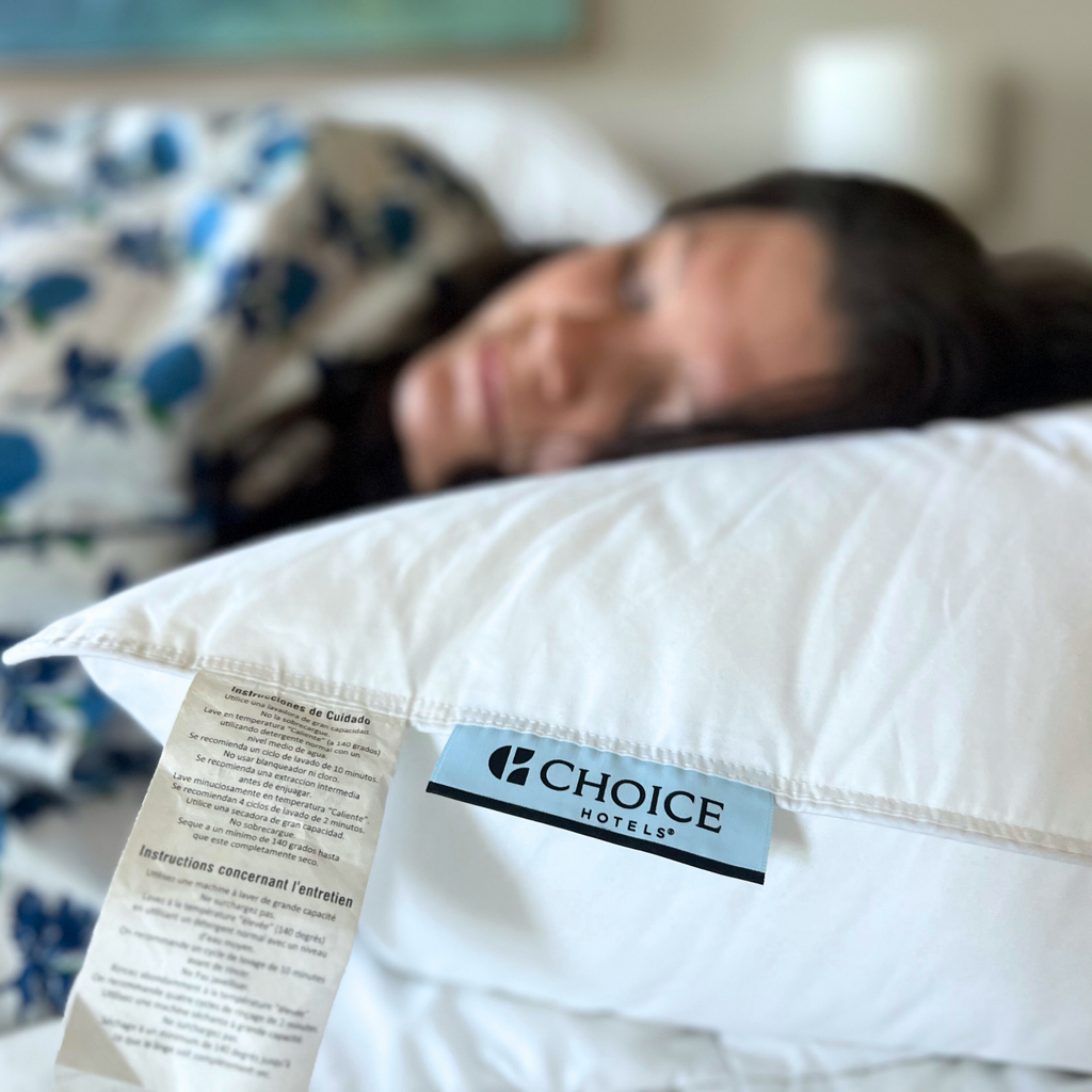 Bed Pillow, Choice Hotels Soft and Firm Polyester Combo, Machine-Washable Care for Everyday Sleep and Guest Room Bedding image 5