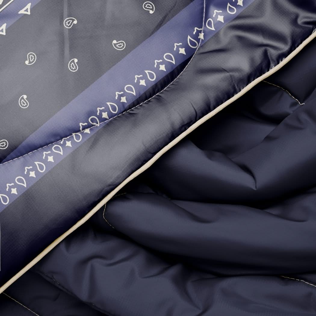 Puffy Blanket, Original Midnight Mesa Bandana, Weather-Resistant Shell for Outdoor Seating, Travel and Camping Comfort image 5