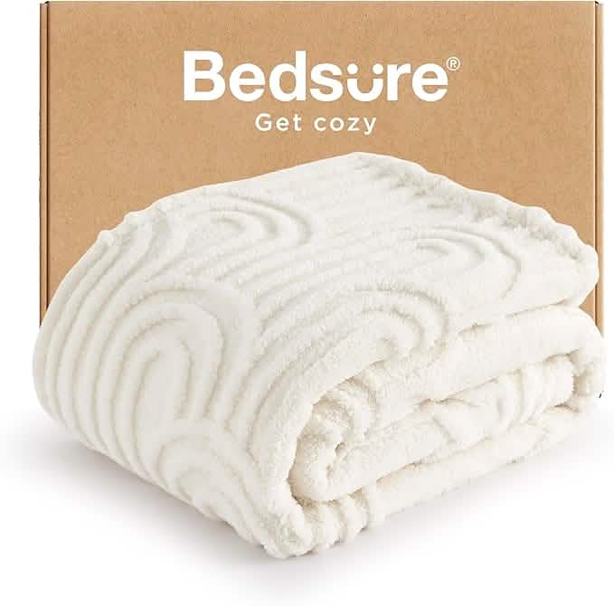 Cozy Throw Blanket, Arch Shaggy Sherpa Fleece, Lightweight Design, Machine-Washable Care for Living Rooms, Bedrooms and Everyday Lounging image 5