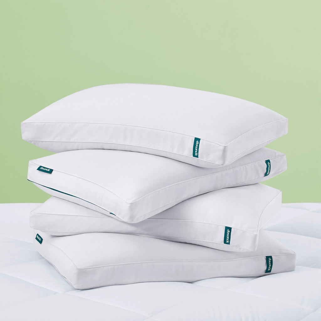 Bed Pillow, Downcle Made in USA Sustainable Down, Adjustable Design for Everyday Sleep and Guest Room Bedding, 2 Size Options image 5