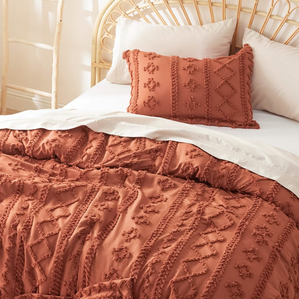 Bed Comforter, Boho Deluxe Embroidery Set, Breathable Construction, Machine-Washable Care for Everyday Bedding and Comfortable Sleep image 5