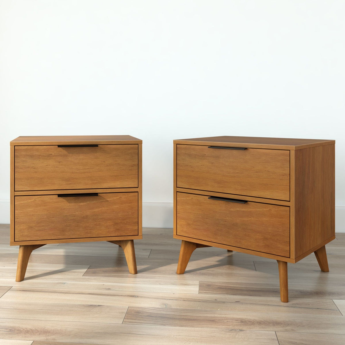 Nightstand, Haven 2 Drawer for Bedrooms, Bedside Essentials and Everyday Storage, 4 Color Options image 5
