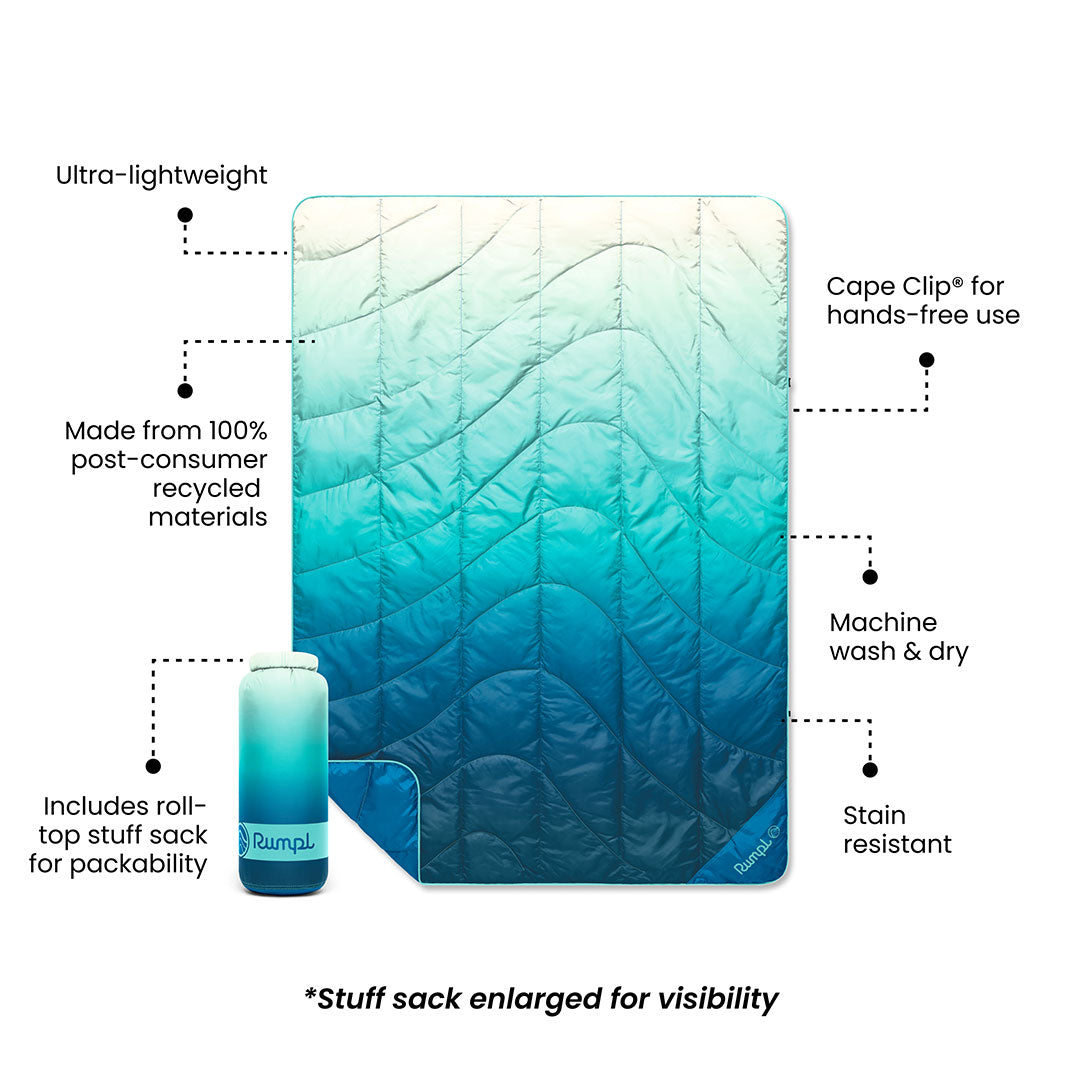 Puffy Blanket, Travel Deepfoam Fade for Camping, Cabins and Outdoor Relaxation, Designed for Outdoor Seating, Travel and Camping Comfort image 5