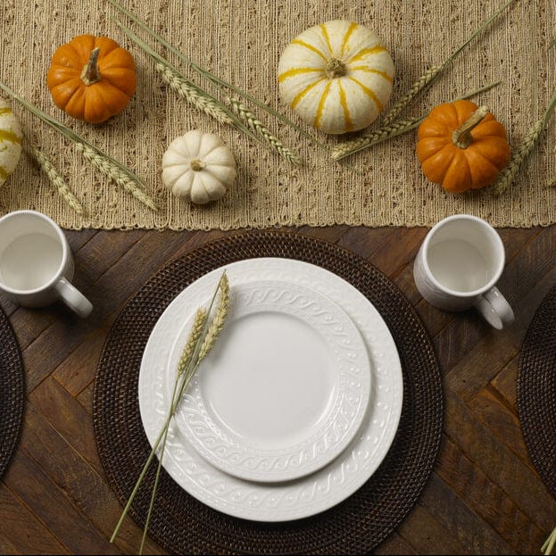 Dinnerware, Sylvia 32 Piece Set, Service for 8, Porcelain Construction, Dishwasher-Safe Care for Everyday Meals and Table Settings image 5