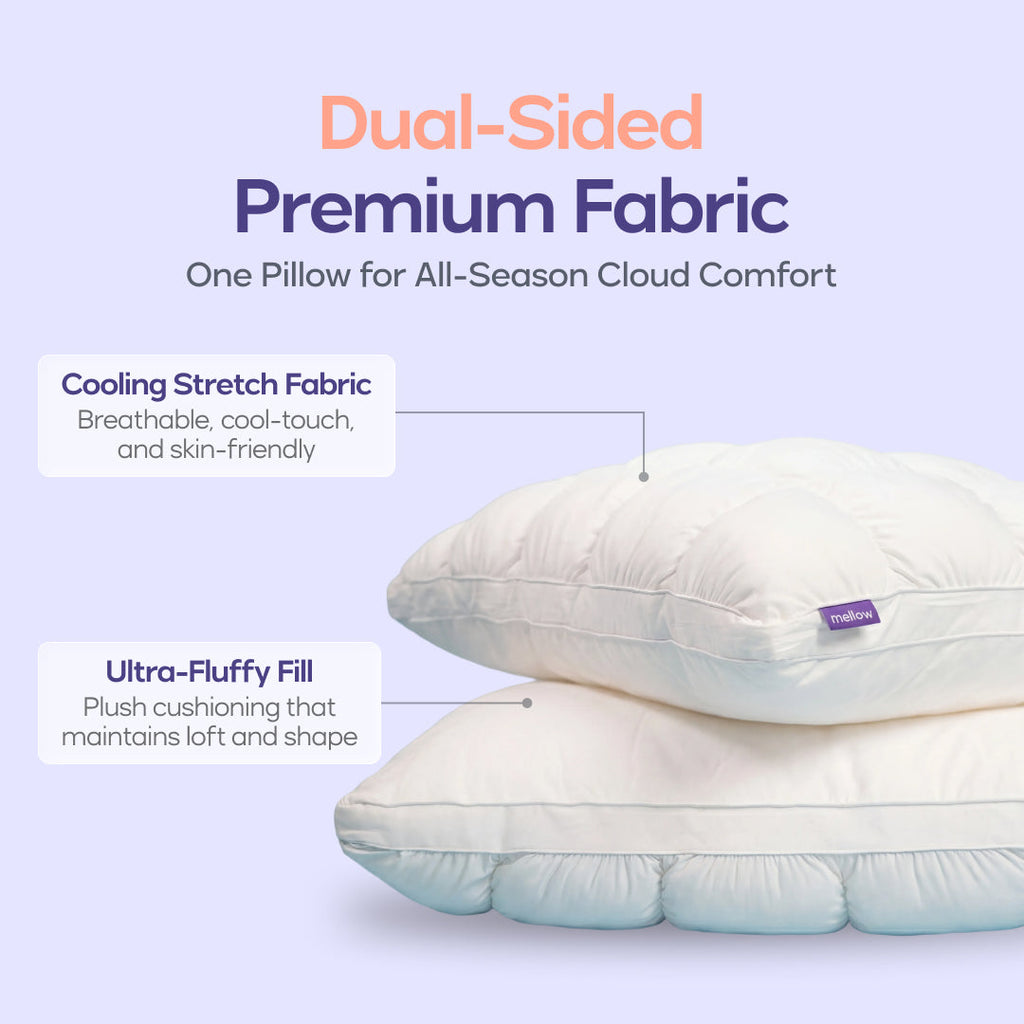 Bed Pillow, Puff, Cooling Comfort for Everyday Sleep and Guest Room Bedding, 2 Sizes and 7 Colors image 5
