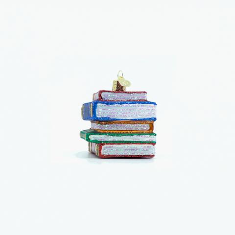 Seasonal Home Decor, Stack Of Books Ornament for Mantels, Tables and Seasonal Decorating, Designed for Everyday Home Use image 5