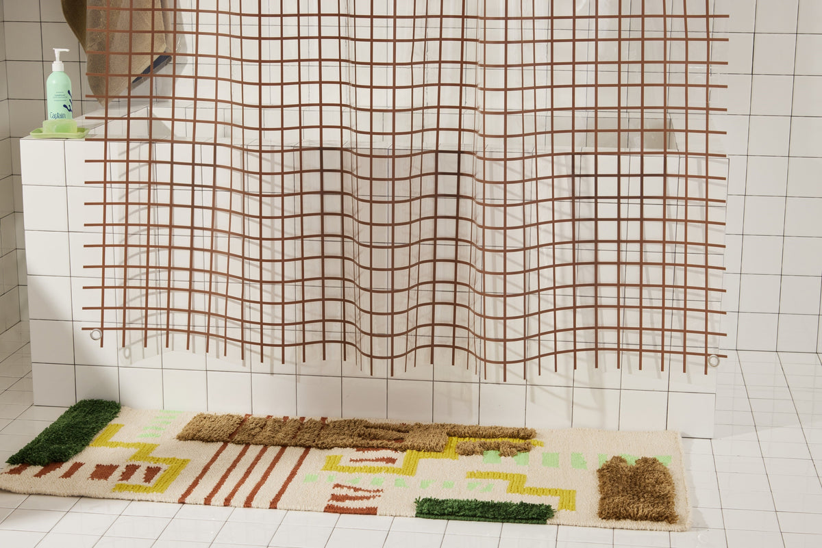 Shower Curtain, 2x2 in Chocolate, EVA with 30% Recycled Content for Shower Areas, Bathroom Privacy and Everyday Bath Decor image 5