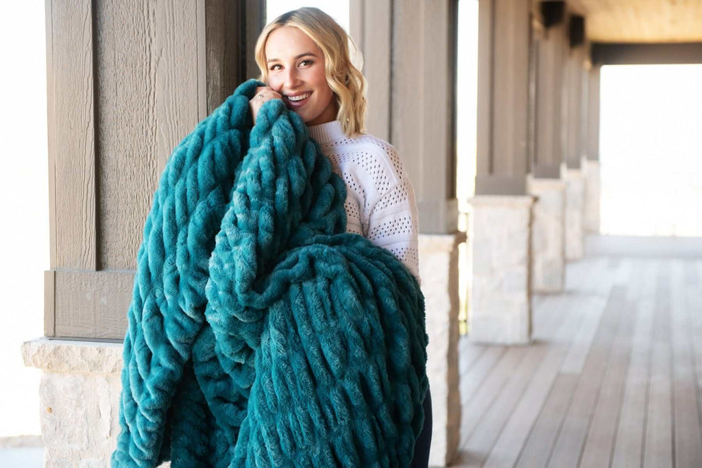 Cozy Throw Blanket, Hugs Deep Lake for Sofas, Beds and Relaxing at Home, 5 Size Options, Designed for Everyday Home Use image 5