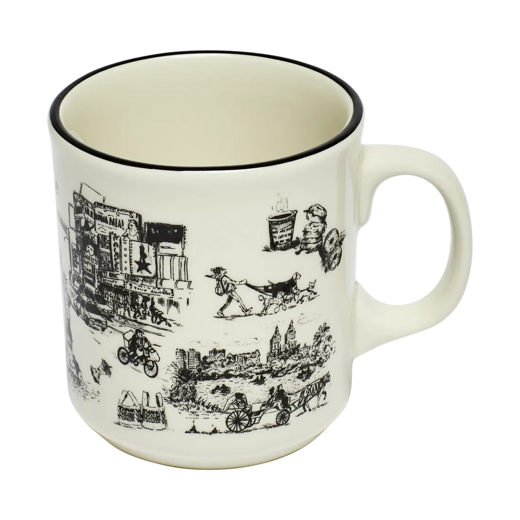 Coffee Mug, NYC TOILE JUMBO (15OZ) for Kitchen Tables, Workspaces and Daily Hydration, Designed for Everyday Drinks, Home and Entertaining image 5