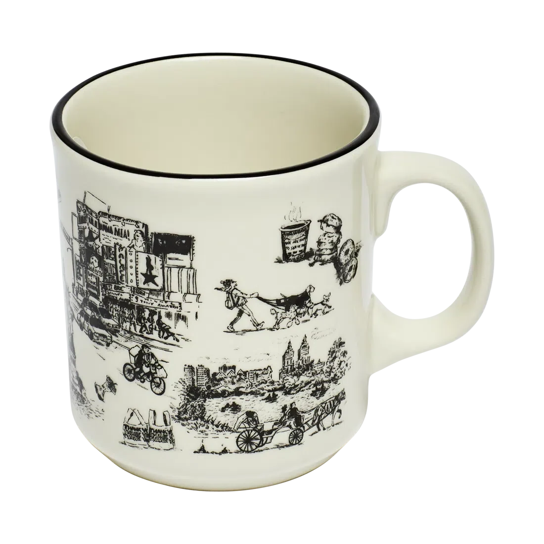 Coffee Mug, NYC TOILE JUMBO (15OZ) for Kitchen Tables, Workspaces and Daily Hydration, Designed for Everyday Drinks, Home and Entertaining image 5