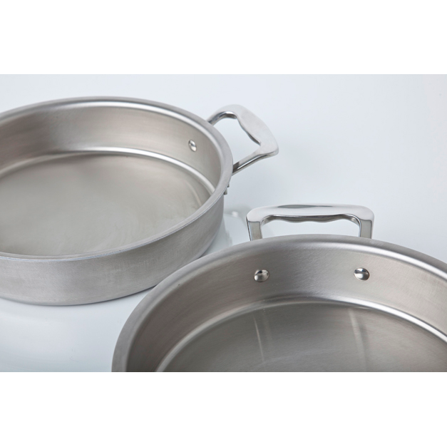 Stainless Steel Cake Pan, 9" Round with Handles, Stainless Steel Construction for Birthdays, Home Baking and Family Desserts image 5