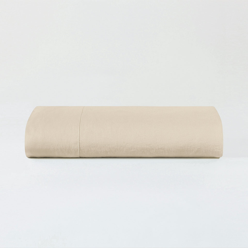 Flat Sheet, LuxeWeave Linen, Breathable Construction, Hypoallergenic Comfort for Bedroom Comfort, Bed Layering and Everyday Sleep image 5