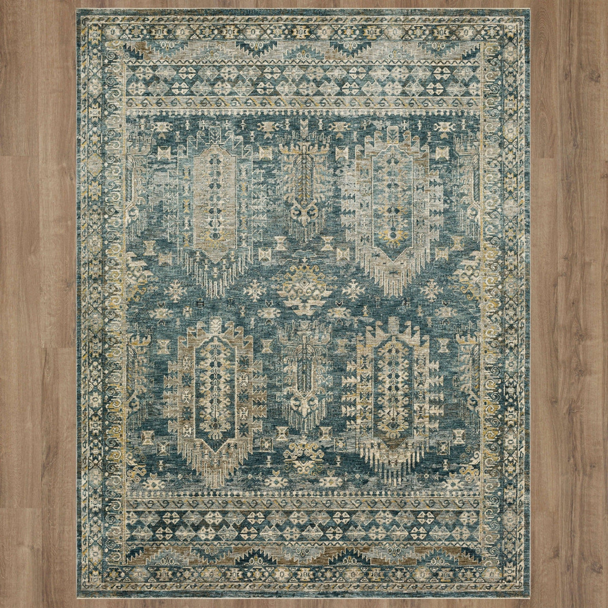 Area Rug, Marash Karamar Blue for Hallways, Dining Spaces and Home Decor, 7 Size Options, Designed for Living Rooms, Bedrooms and Entryways image 5