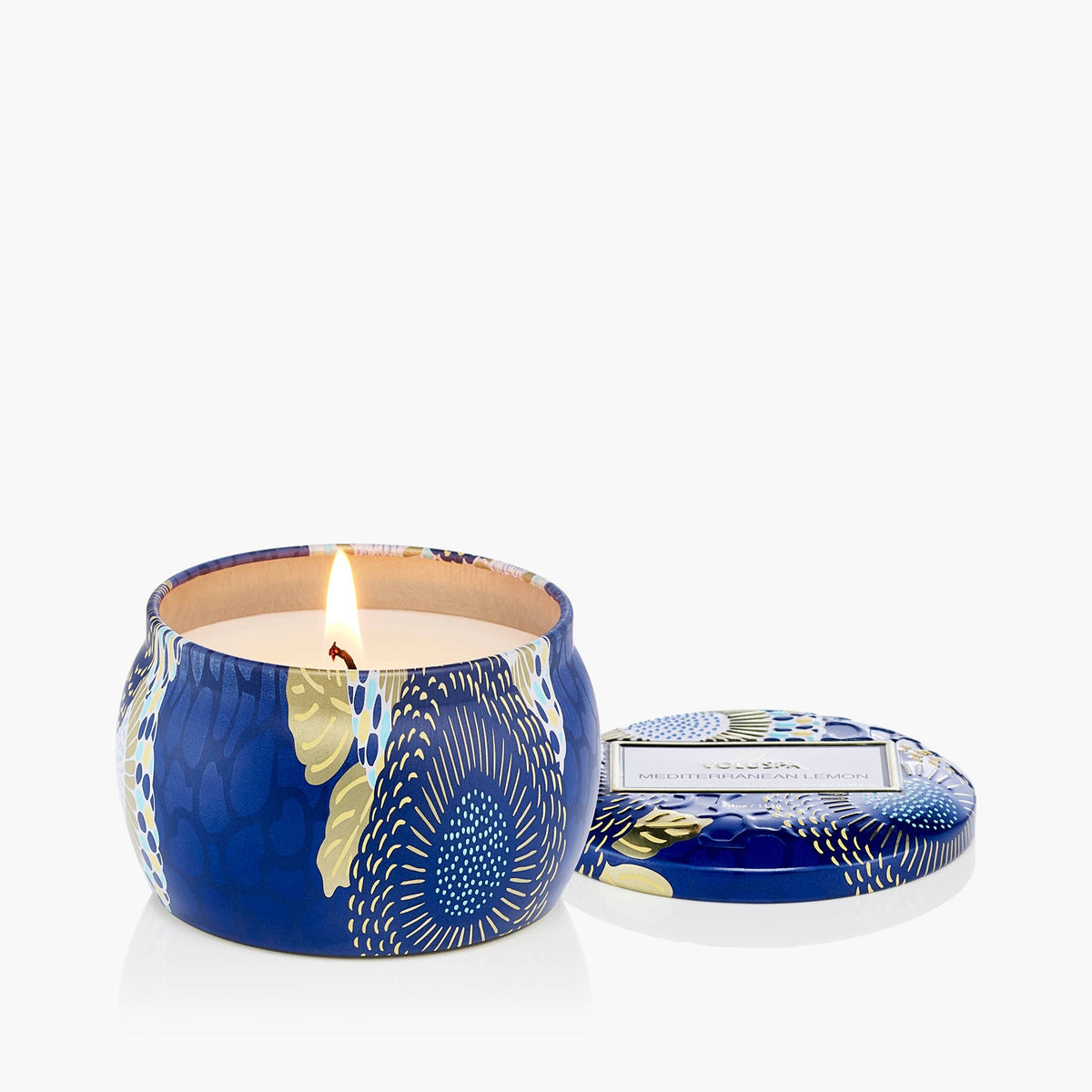 Decorative Candle, Mediterranean Lemon Mini Tin for Entryways, Mantels and Everyday Home Ambience image 5