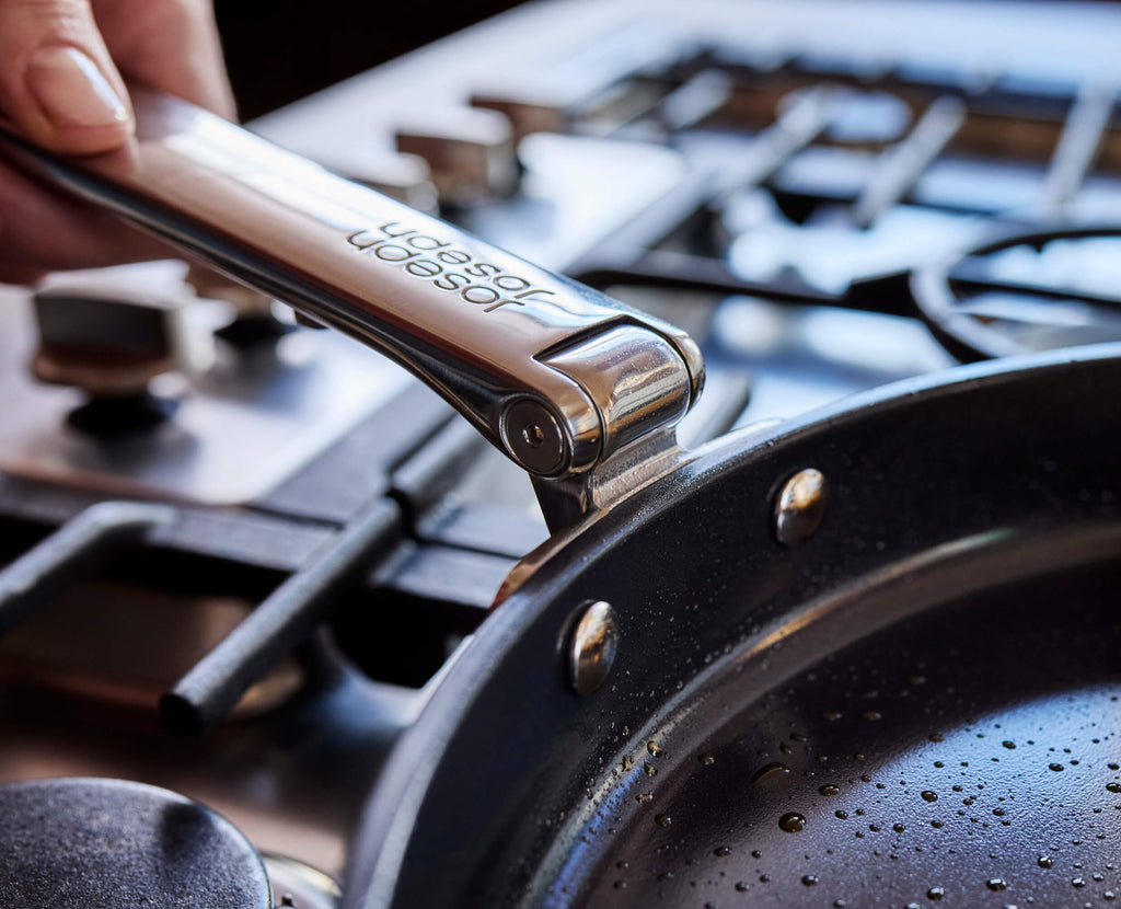 Fry Pan, Space Folding Handle Non Stick 12" Blue for Searing, Sautéing and Everyday Meal Prep image 5