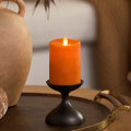 Flameless Candle, Chalky Burnt Orange Pillar for Bedrooms, Living Rooms and Everyday Candlelight Ambience, 2 Size Options image 5