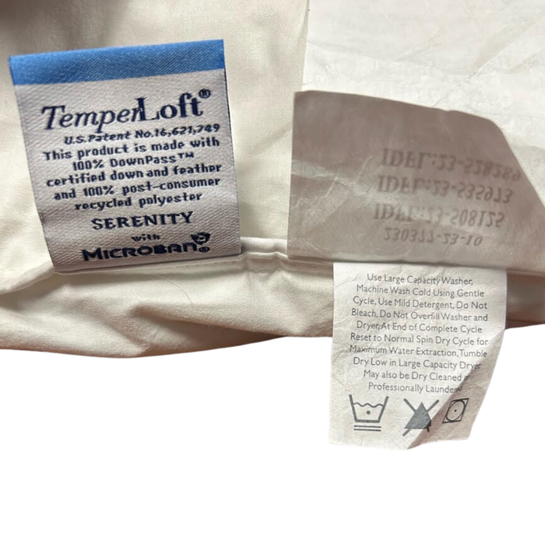 Bed Pillow, Temperloft Down Down Alternative , Featured at, Machine-Washable Care for Everyday Sleep and Guest Room Bedding, 4 Size Options image 5