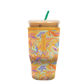 Reusable Cup Sleeve, Groovy Swirls, Neoprene Construction for Coffee Cups, Daily Commutes and Dry Hands image 5