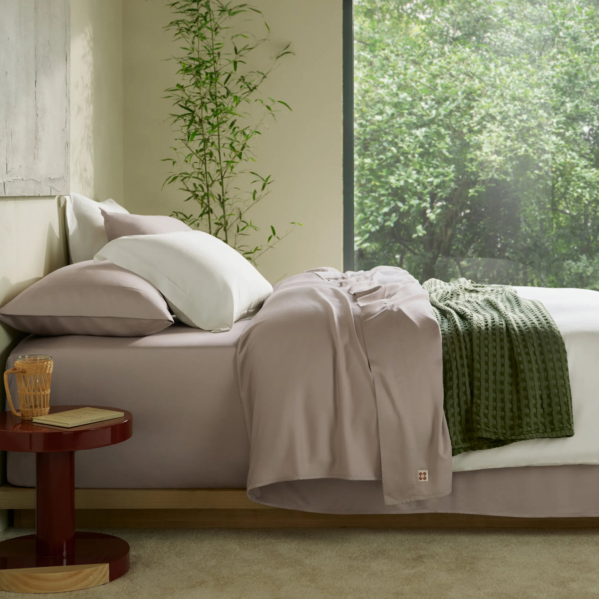 Bed Sheet Set, BareNights Viscose Derived from Bamboo, Breathable Construction for Everyday Bedroom Comfort and Guest Rooms image 5