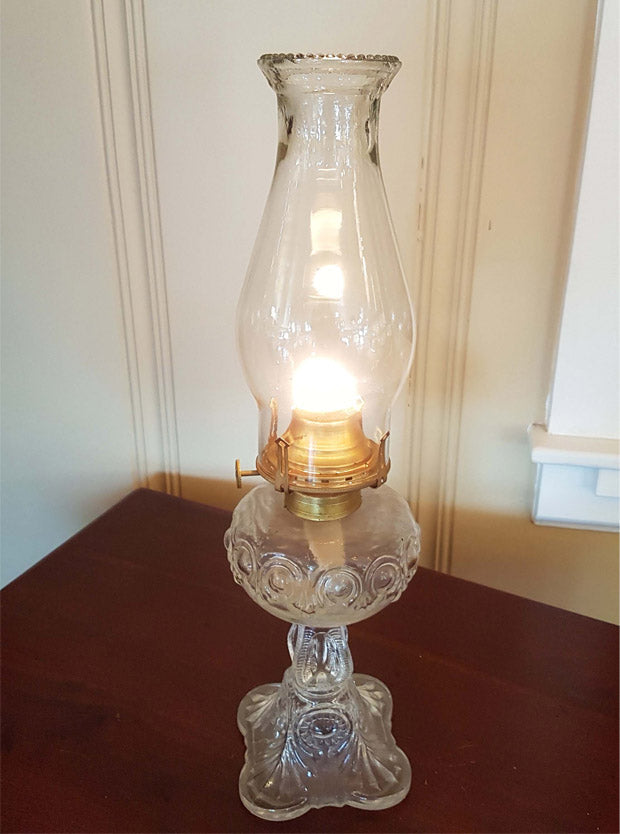 Home Lighting, 3" Fitter, 8 1 4" Tall Clear Beaded Top Glass for Bedrooms, Living Rooms and Reading Corners image 5