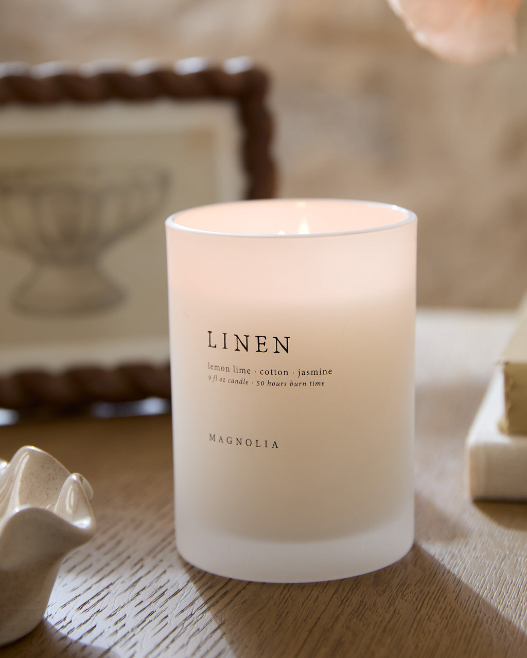 Decorative Candle, Linen for Entryways, Mantels and Everyday Home Ambience, 2 Size Options image 5