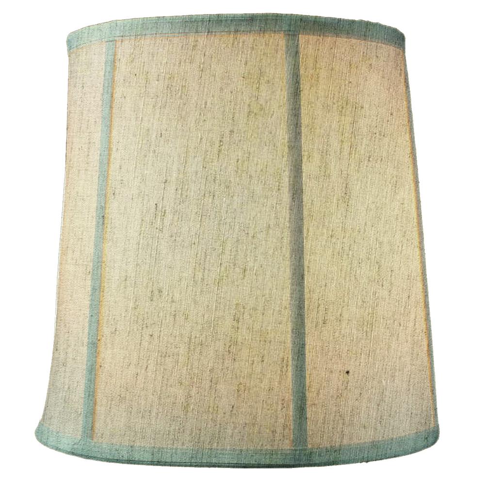 Fabric Lamp Shade, 14"W x 15"H Softback Drum Textured Oatmeal for Lamp Replacement, Reading Corners and Living Spaces image 5