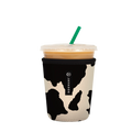 Reusable Cup Sleeve, Cow Print, Neoprene Construction for Iced Coffee, Cold Drinks and Condensation Control, 5 Size Options image 5