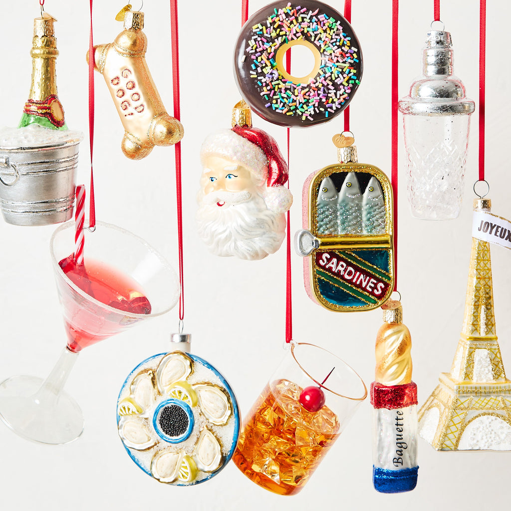 Seasonal Home Decor, Manhattan Cocktail Christmas Tree Ornament for Holiday Displays, Shelves and Festive Rooms image 5