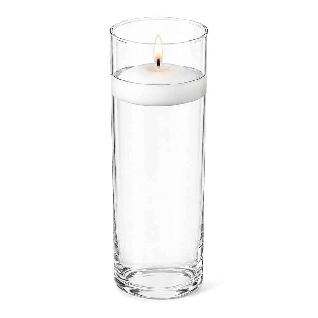 Glass Cylinder Vase Set, 3.25"x10.5" 12 Pack, Hand-Blown Glass for Floral Arrangements and Home Table Displays image 5