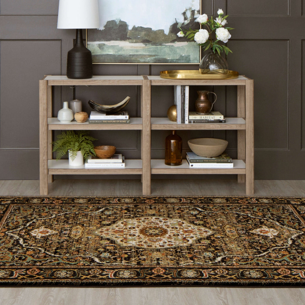 Area Rug, Spice Market Petra Charcoal for Living Rooms, Bedrooms and Entryways, 5 Size Options image 5