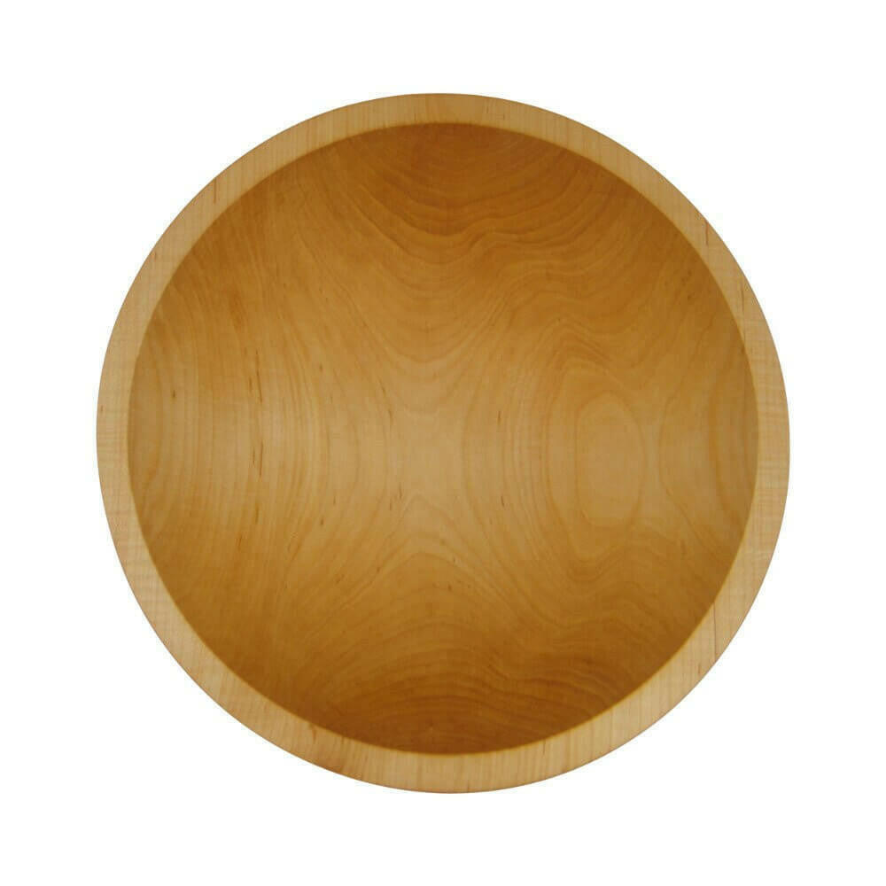 Salad Serving Bowl, 12 Inch Sugar Maple Wooden for Salads, Side Dishes and Family Meals, Designed for Everyday Home Use image 5