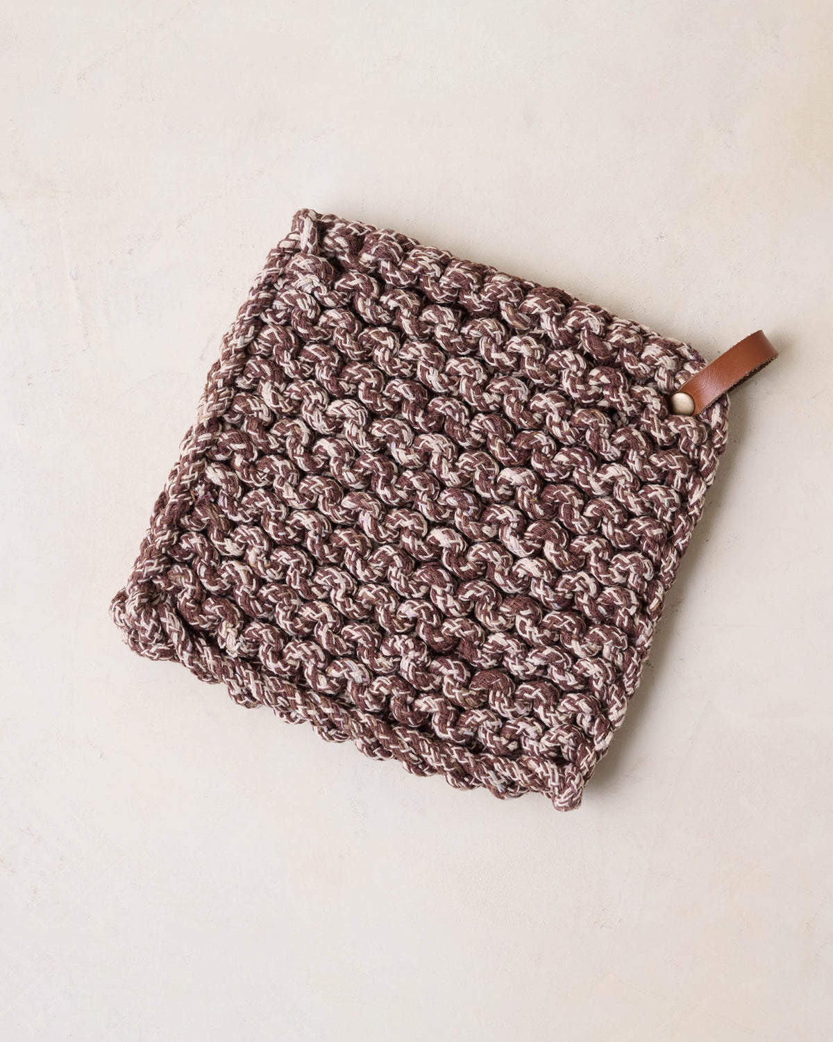Kitchen Cookware, Heathered Hand Crocheted Pot Holder for Stovetop Cooking and Daily Meal Prep image 5