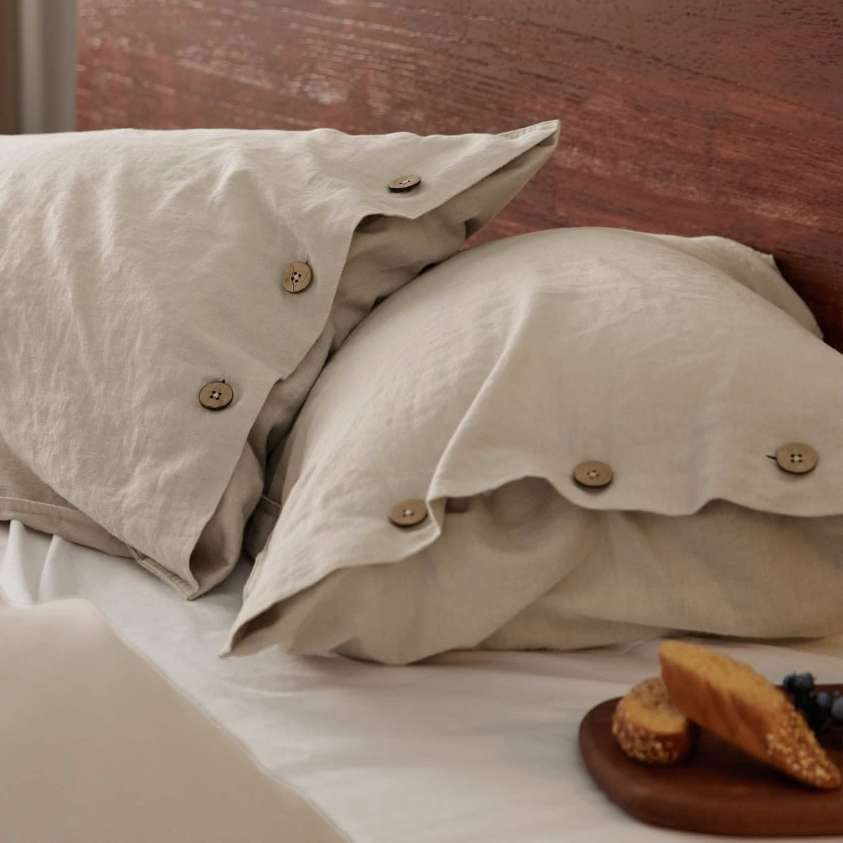 Duvet Cover Set, Cotton Linen Hybrid, Lightweight Design, Breathable Construction for Bedroom Bedding Refresh and Everyday Comfort image 5