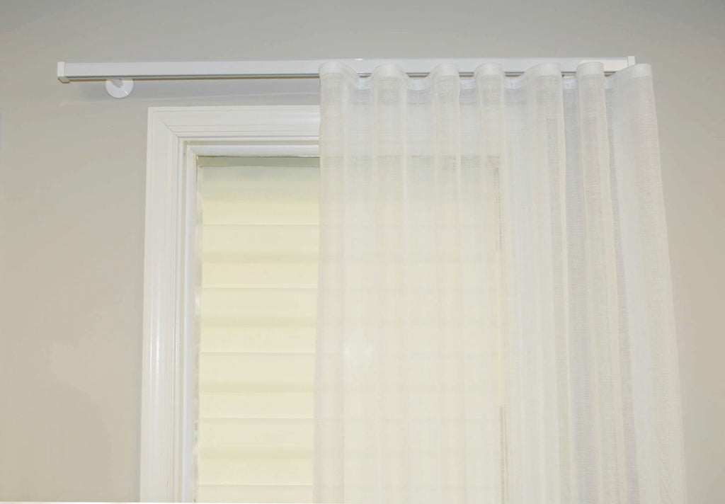 Window Curtain, Nexgen Single Double Ripplefold Track Sets for Bedrooms, Living Rooms and Home Privacy, 5 Sizes and 4 Colors image 5