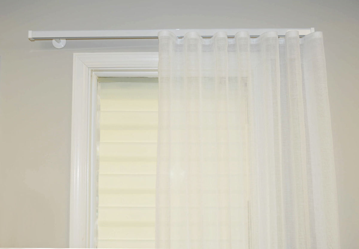 Window Curtain, Nexgen Single Double Ripplefold Track Sets for Bedrooms, Living Rooms and Home Privacy, 5 Sizes and 4 Colors image 5
