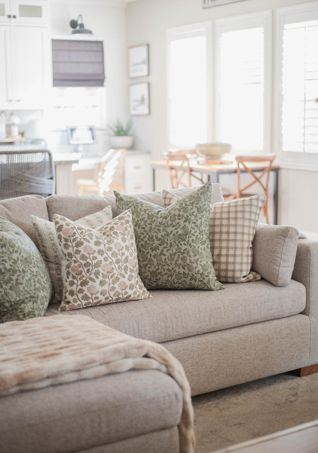 Decorative Pillow Cover Set, Emory Cotton Thick Weave 18" 22" 26" for Bedroom Styling and Living Room Decor, 3 Size Options image 5