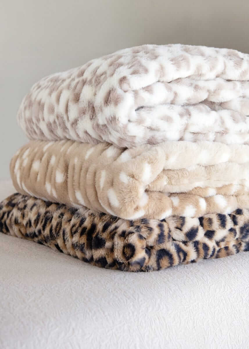Cozy Throw Blanket, Hugs Snow Leopard for Sofas, Beds and Relaxing at Home, 3 Size Options image 5