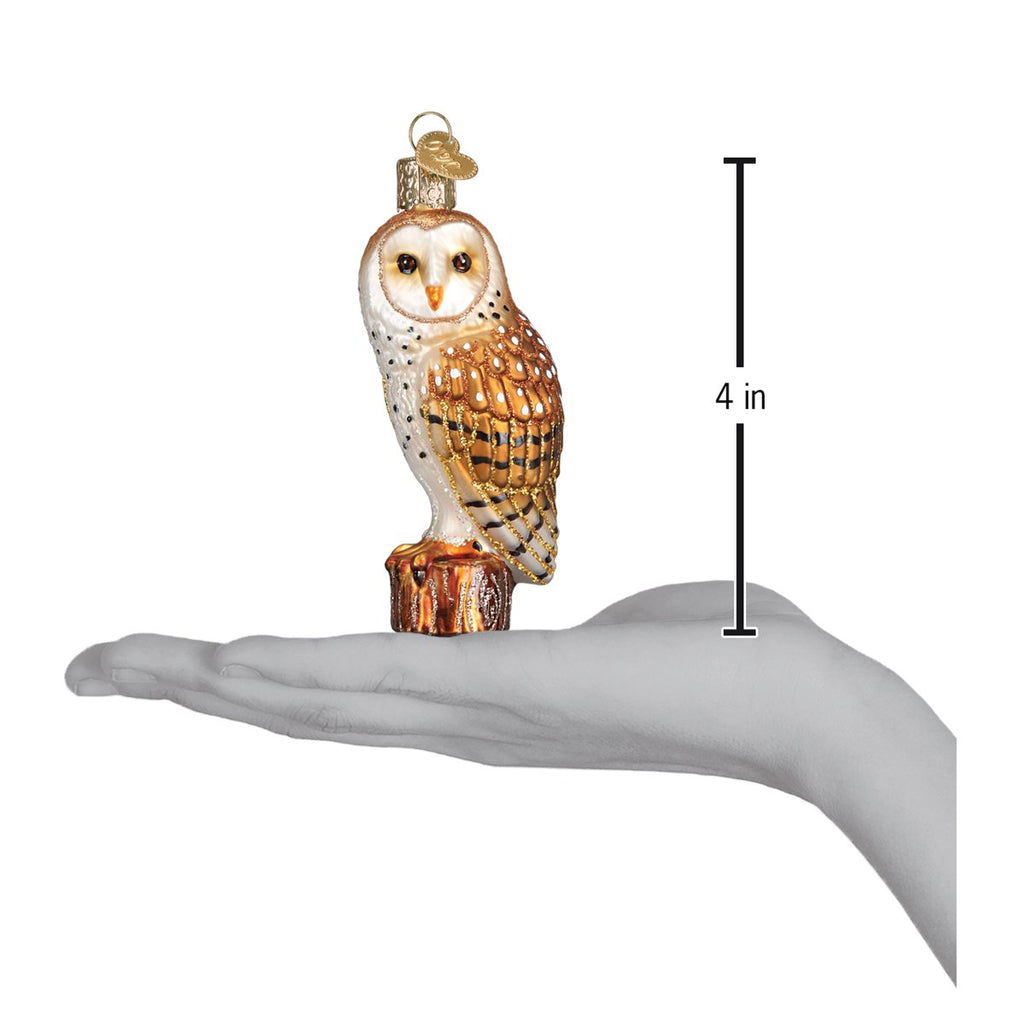 Decorative Ornament, Barn Owl for Holiday Displays, Seasonal Decorating and Decorative Home Accents image 5